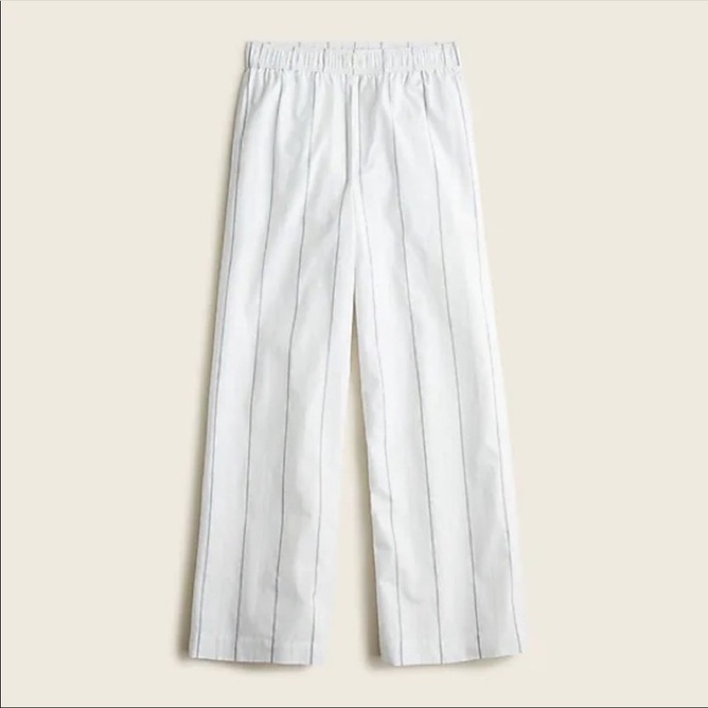 NWT Jcrew wide leg pajama pants in “Terrace Stripe”